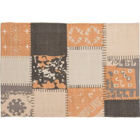 東谷ラグ (ベージュ) (約W90×D130)【送料無料（北海道・沖縄送料別）】