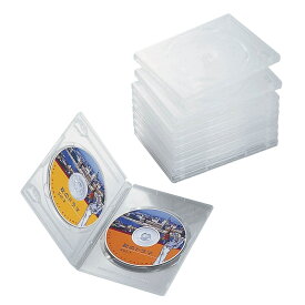DVDトールケース 両面収納(10枚パック・クリア)エレコム株式会社