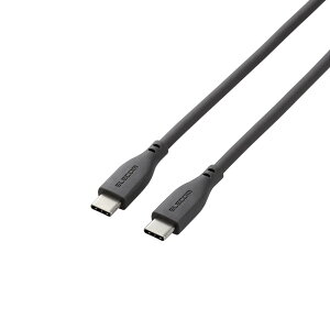 USB Type-C to USB Type-C�P�[�u��/USB Power Delivery�Ή�/�Ȃ߂炩/1.0m/�O���[�G���R���������