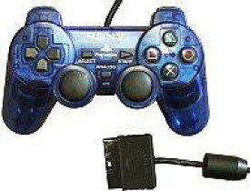 【中古】PS2ハード アナログコントローラ (DUALSHOCK 2) オーシャン・ブルー
