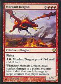 【中古】マジックザギャザリング/英語版/R/赤/DUEL DECKS KNIGHTS vs. DRAGONS 58/81[R]：【DDG】Mordant Dragon/焼酸のドラゴン