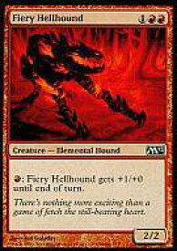 【中古】マジックザギャザリング/英語版/C/赤/基本セット2012 130/249[C]：【M12】Fiery Hellhound/焦熱のヘルハウンド