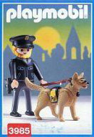 【中古】おもちゃ ポリスシリーズ 警察官と警察犬 「playmobil プレイモービル」 3985