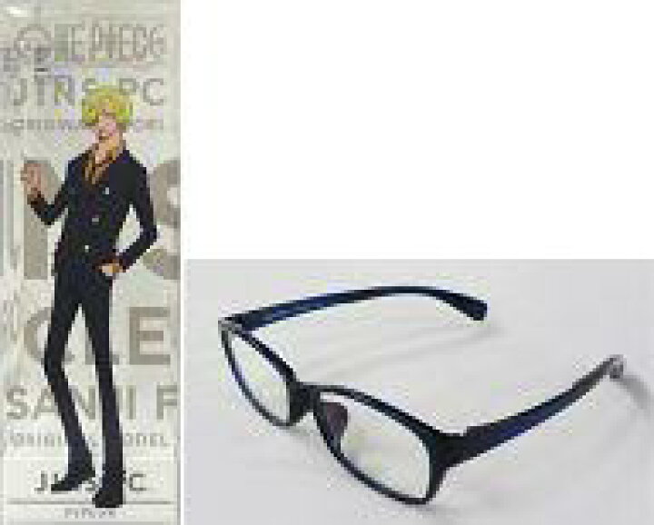 楽天市場 中古 アクセサリー 非金属 キャラクター レンズ度無し サンジモデル Pcメガネ オリジナル版 ネイビー ワンピース Jins Pc ネットショップ駿河屋 楽天市場店