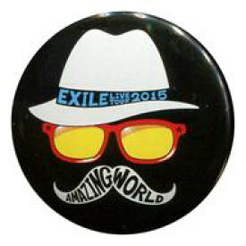 【中古】バッジ・ピンズ(男性) EXILE(ハットホワイト/背景ブラック) 缶バッジ 「EXILE LIVE TOUR 2015 “AMAZING WORLD”」