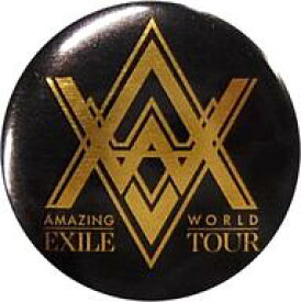 【中古】バッジ・ピンズ(男性) EXILE(ロゴ/背景ブラック) 缶バッジ 「EXILE LIVE TOUR 2015 “AMAZING WORLD”」