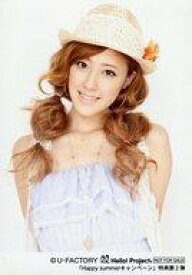 【中古】生写真(ハロプロ)/アイドル/Berryz工房 Berryz工房/夏焼雅 /上半身・衣装紫・麦わら帽子・首傾げ・背景白/「Happy summerキャンペーン」特典第2弾