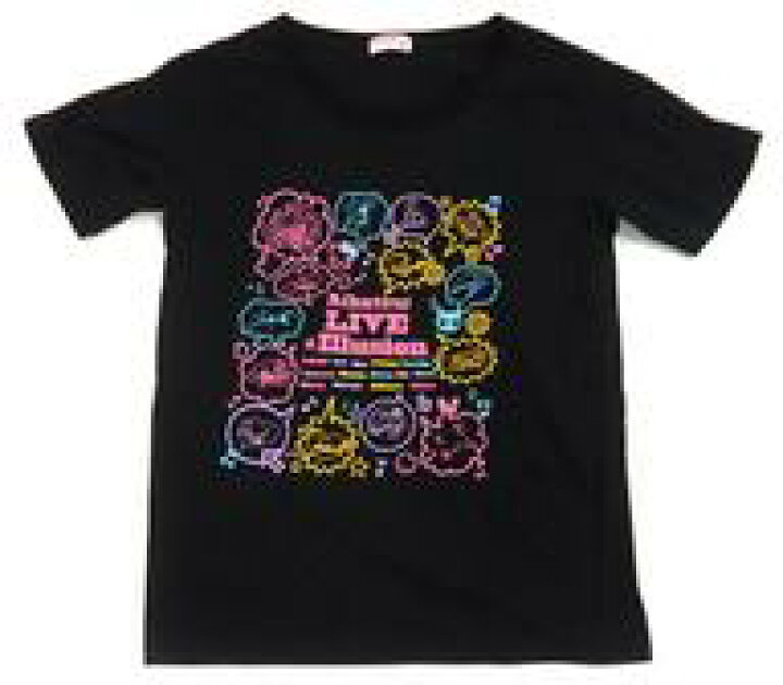 楽天市場 中古 Tシャツ キャラクター サイン柄 Tシャツ ブラック レディースlサイズ アイカツ Live イリュージョン ネットショップ駿河屋 楽天市場店