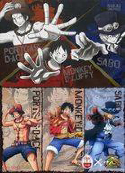 楽天市場 中古 アニメ系トレカ 両面デザイン なか卯 ワンピース なかうたげキャンペーン 対象商品購入者特典 描き下ろしメタリックカード 第3弾 ポートガス D エース モンキー D ルフィ サボ ネットショップ駿河屋 楽天市場店