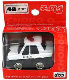 【中古】ミニカー チョロQ STD48 クラウンパトカー(ブラック×ホワイト)