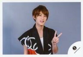 【中古】生写真(ジャニーズ)/アイドル/HiHi Jets HiHi Jets/橋本涼/横型・バストアップ・衣装黒・白・半被・左手ピース・舌出し・背景グレー/18夏「夏祭り 裸の少年 SUMMER STATION」/公式生写真