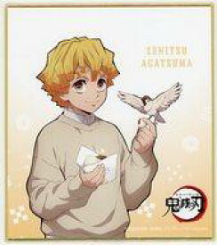 【中古】紙製品 [単品] 我妻善逸 オリジナルミニ色紙 「鬼滅の刃 〜無限列車編〜×ローソン LOOK 抹茶」 同梱品