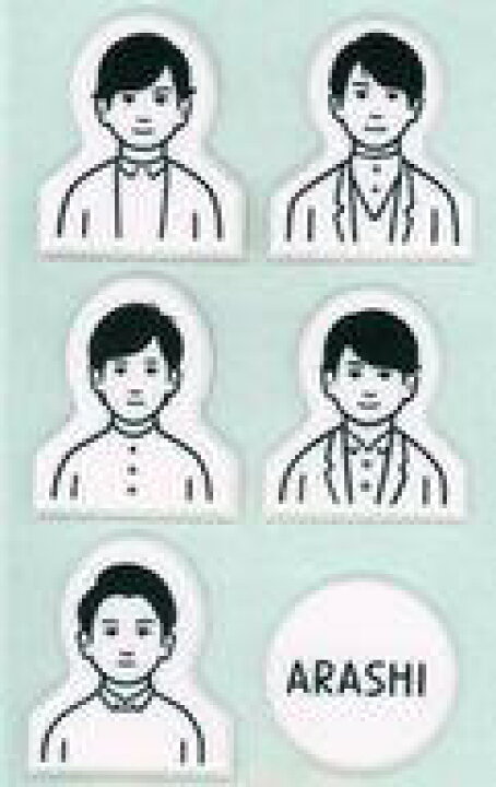 楽天市場 中古 シール ステッカー 男性 嵐 ステッカーセット イラストb Arashi Exhibition Journey 嵐を旅する 展覧会 Noritake コラボグッズ ネットショップ駿河屋 楽天市場店