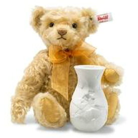 【中古】ぬいぐるみ Sunflower Teddy bear with vase blond-花瓶付きのサンフラワーテディベア- 24cm