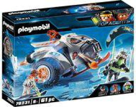 【中古】おもちゃ トップ・エージェント スパイチームのスノー・グライダー 「playmobil プレイモービル」 70231