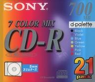 CD-R<br> ソニー データ用CD-R 700MB COLOR MIX 48倍速 21枚パック [21CDQ80EX]