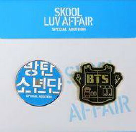 【中古】バッジ・ピンズ BTS(防弾少年団) ピンバッジ2個セット 「CD Skool Luv Affair -SPECIAL ADDITION」再販売記念グッズ