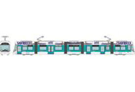 【新品】鉄道模型 1/150 広島電鉄 5100形5108号 グリーンムーバーマックス サンフレッチェ電車(2021シーズン) 「鉄道コレクション」 [316602]