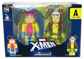 【中古】トレーディングフィギュア BE＠RBRICK -ベアブリック- 100% 2体セット A.ジュビリー＆ローグ 「Happyくじ BE＠RBRICK MARVEL『X-MEN』」 ペアボックス賞