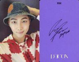 【中古】コレクションカード(男性)/｢Dicon PHOTOCARD101 BTS｣フォトカード 防弾少年団/RM(アールエム)/裏面紫・印刷サイン入り/「Dicon PHOTOCARD101 BTS」フォトカード