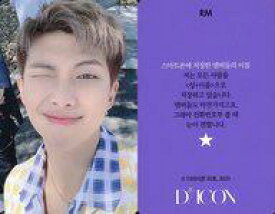 【中古】コレクションカード(男性)/｢Dicon PHOTOCARD101 BTS｣フォトカード 防弾少年団/RM(アールエム)/裏面紫・韓国語メッセージ入り/「Dicon PHOTOCARD101 BTS」フォトカード