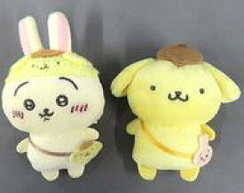 【中古】アクセサリー(非金属) うさぎ×ポムポムプリン ペアブローチ 「ちいかわ なんか小さくてかわいいやつ×サンリオキャラクターズ」