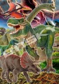 【新品】パズル 恐竜大集合 「Schleich-シュライヒ-」 きっずジグソー 56ラージピース [56-L04]