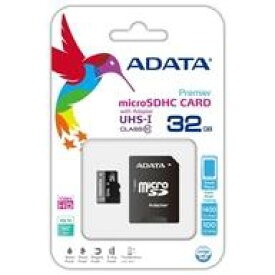 【中古】家電サプライ ADATA microSDHCメモリーカード 32GB UHS-I/Class10対応 [AUSDH32GUICL10-RA1]