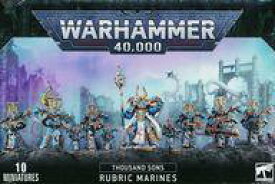 【新品】ミニチュアゲーム サウザンド サン： ルーブリック マリーン 「ウォーハンマー40000」 (Thousand Sons： Rubric Marines) [43-35]