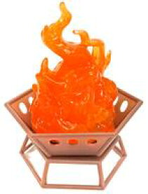 【中古】トレーディングフィギュア オレンジの炎+焚火台(金属風) 「コロコロコレクション 焚火ライト」