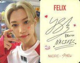 【中古】コレクションカード(男性)/「NACIFIC×Stray Kids」対象商品購入特典フォトカード Stray Kids/Felix(フィリックス)/裏面印刷サイン入り/「NACIFIC×Stray Kids」対象商品購入特典フォトカード