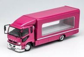 【中古】ミニカー 1/64 三菱FUSOトラック アウトリガーライズトラック(ピンク) [KS063-134]