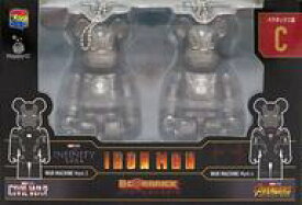【中古】トレーディングフィギュア BE＠RBRICK-ベアブリック- 100% 2体セット C.ウォーマシン マーク3＆ウォーマシン マーク4 「Happyくじ BE＠RBRICK MARVEL Infinity SAGA 『IRON MAN』」 ペアボックス賞