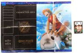 【中古】トレカ 付録カードセット+ONE PIECE カードゲーム リバーシブルプレイシートポスター ルフィ＆ヤマト 最強ジャンプ 2023年4月号付録