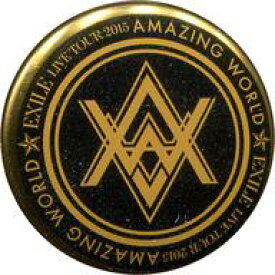【中古】バッジ・ピンズ(男性) EXILE(ロゴ/背景ブラック/縁あり) 缶バッジ 「EXILE LIVE TOUR 2015 “AMAZING WORLD”」