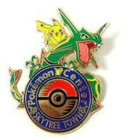 【中古】バッジ・ピンズ(キャラクター) ピカチュウ＆レックウザ ロゴピンズ 「ポケットモンスター」 ポケモンセンタースカイツリータウン限定