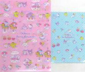 【中古】クリアファイル 集合 クリアファイル2枚セット 「ちいかわ なんか小さくてかわいいやつ×サンリオキャラクターズ」