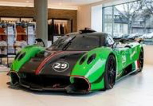yViz~jJ[ 1/18 Pagani Huayra R Gloss Black Carbon E Green Grass P[Xt [P18218CV]