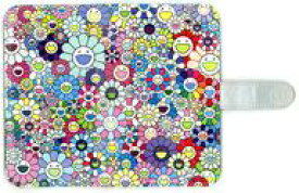 【中古】携帯ジャケット・カバー 村上隆 Flower Flip Case(スマホケース) Mサイズ