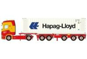 �y�V�i�z�~�j�J�[ 1/50 HENK VLOT TRANSPORT SCANIA S HIGHLINE CS20H 4X2 2CONNECT COMBI TRAILER - 5 AXLE + 40FT REEFER CONTAINER THERMOKING [01-4497]