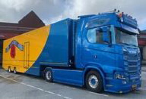 �y�V�i�z�~�j�J�[ 1/50 Kees van der Meer SCANIA S HIGHLINE CS20H 4X2 SEMI BOX TRAILER - 2 AXLE [01-4533]