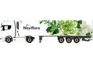 �y�V�i�z�~�j�J�[ 1/50 JZ Transport Noviflora SCANIA S HIGHLINE CS20H 4X2 REEFER TRAILER - 3 AXLE [01-4677]