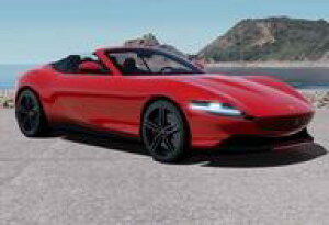 yViz~jJ[ 1/43 Ferrari Roma Spider Red Corsa 322 - Gloss Black Rims [BBRC282B1]