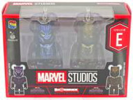 【中古】トレーディングフィギュア BE＠RBRICK-ベアブリック- 100% 2体セット(ボールチェーン付き) E.ブラックパンサー＆エリック・キルモンガー 「Happyくじ BE＠RBRICK MARVEL STUDIOS」 ペアボックス賞