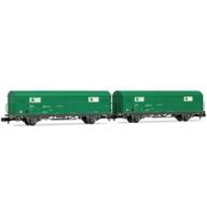 �y�V�i�z�S���͌^ 1/160 RENFE. 2 unit set JPD wagon. TEM green livery. ep. V [HN6703]