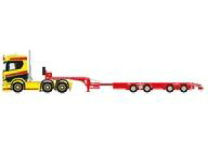 �y�V�i�z�~�j�J�[ 1/50 Car-Lack SCANIA R NORMAL CR20N 6X2 TWIN STEER SEMI WHEEL WELL LOW LOADER - 4 AXLE [01-4790]
