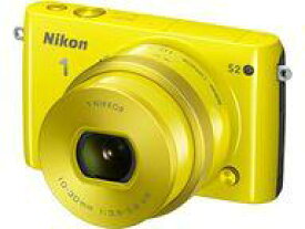 【中古】カメラ レンズ交換式アドバンストカメラ Nikon 1 S2 標準パワーズームレンズキット 1418万画素 (イエロー) [S2PLKYW]
