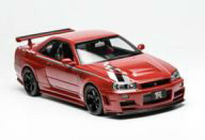 �y�V�i�z�~�j�J�[ 1/18 Nissan Skyline GT-R (R34) CUSTOMIZED VERSION Active Red with Livery [M83426]