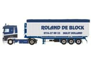 �y�V�i�z�~�j�J�[ 1/50 Roland de Block DAF 95XF SPACE CAB 4X2 TIPPER VOLUME TRAILER - 3 AXLE [01-4736]