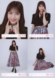 【中古】生写真(坂道シリーズ)/アイドル/櫻坂46 ◇櫻坂46/遠藤光莉/櫻坂46ランダム生写真【「12th Single BACKS LIVE!!」黒衣装】 4種コンプリートセット